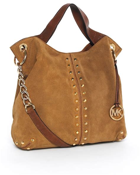 michael kors brown handbags uk|brown suede Michael Kors handbags.